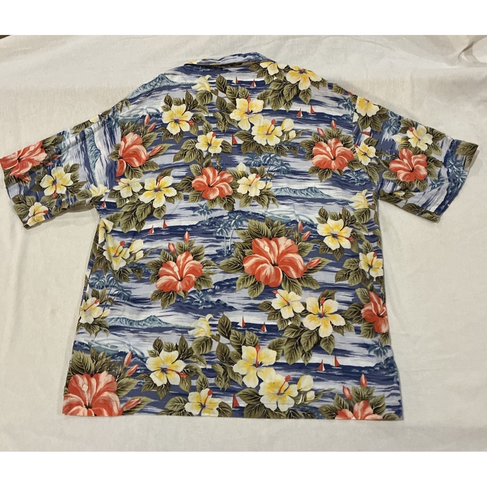 VTG O'Neill Men's Shirt Large‎ Multicolor Hawaiian Floral USA Kalapana 90s Retro - Picture 10 of 11